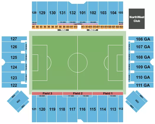 SOCCER Seating Map Seating Chart