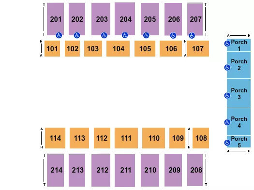 MONSTER TRUCKS Seating Map Seating Chart