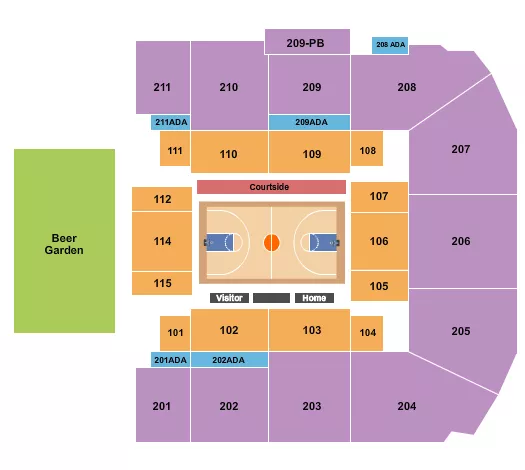 BASKETBALL WOMEN Seating Map Seating Chart