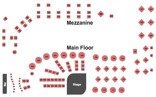 CHRIS BOTTI Seating Map Seating Chart