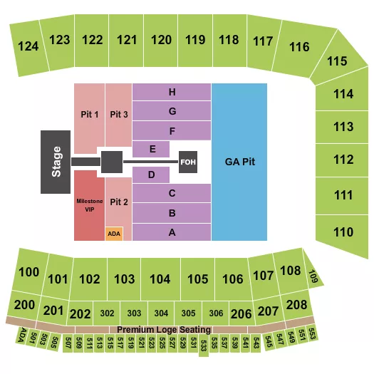 JACKS BASH Seating Map Seating Chart