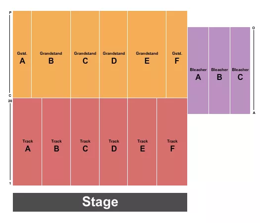 ENDSTAGE 2 Seating Map Seating Chart