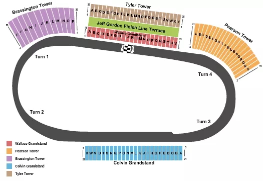RACEWAY Seating Map Seating Chart