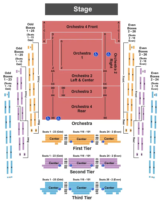 END STAGE 2 Seating Map Seating Chart