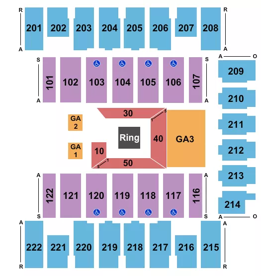BLOOD 4 BLOOD Seating Map Seating Chart