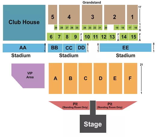 GAVIN ADCOCK Seating Map Seating Chart