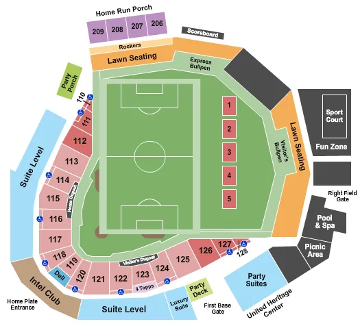 SOCCER Seating Map Seating Chart