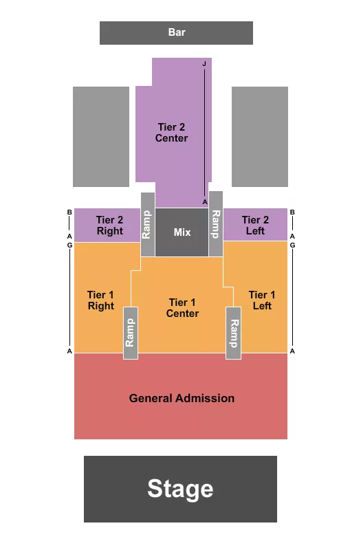 GA TIERS 2 Seating Map Seating Chart