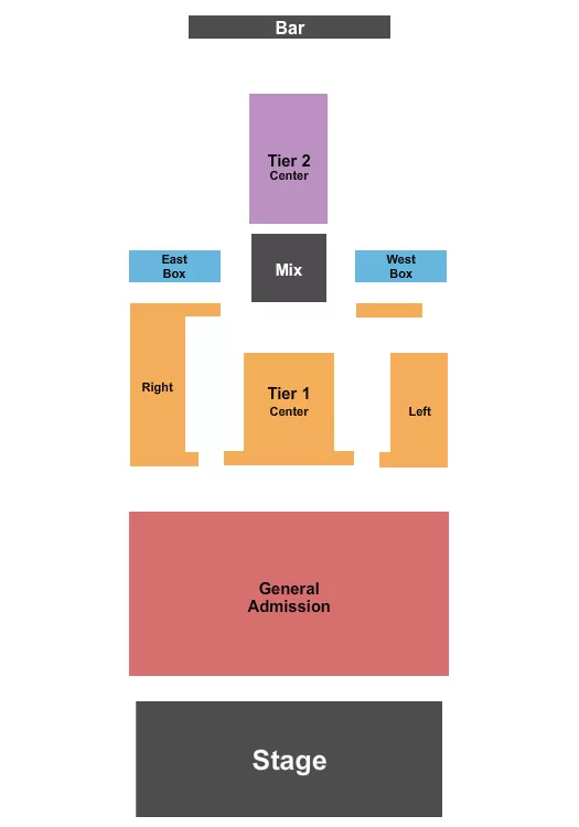 GA TIERS Seating Map Seating Chart