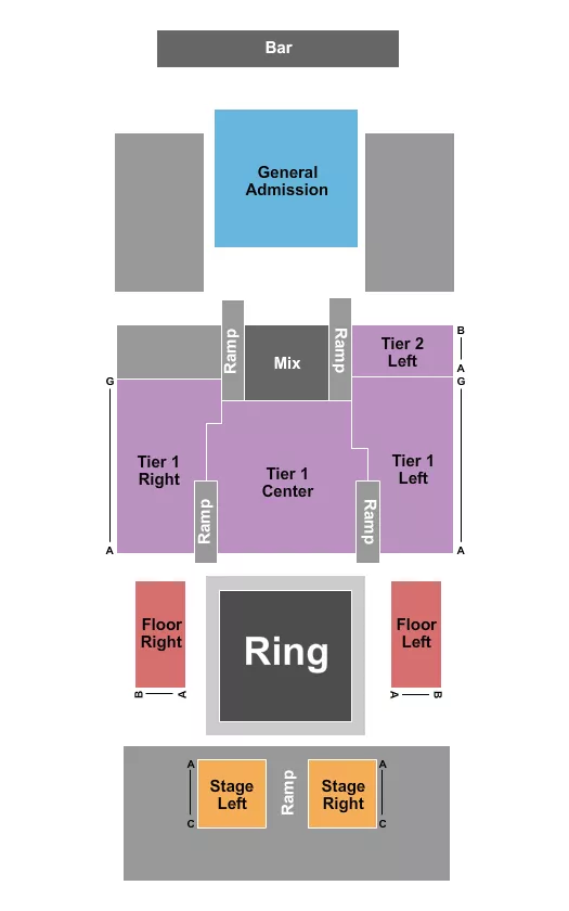 WRESTLING Seating Map Seating Chart