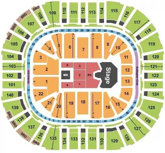 GHOST Seating Map Seating Chart