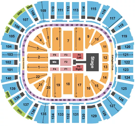 KELSEA BALLERINI Seating Map Seating Chart