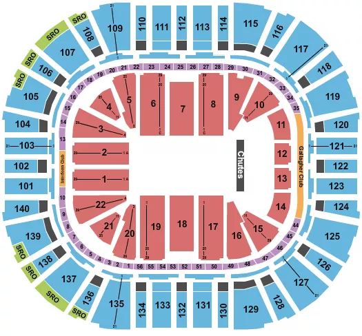 RODEO Seating Map Seating Chart