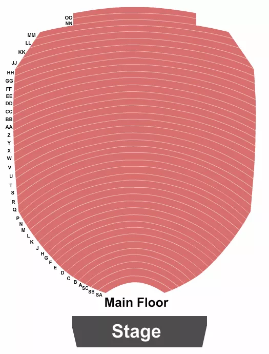 ENDSTAGE 2 Seating Map Seating Chart