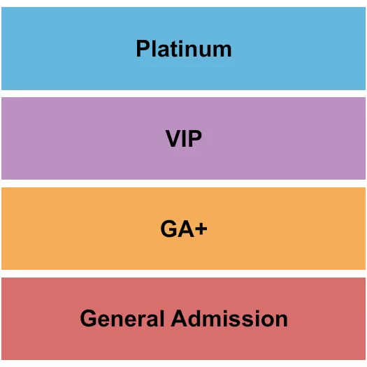 GA GA VIP PLATINUM Seating Map Seating Chart