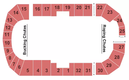 RODEO 2 Seating Map Seating Chart