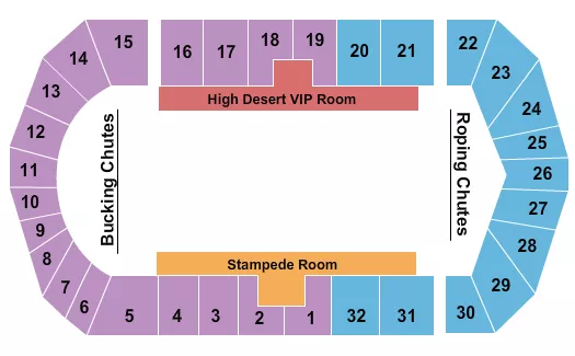 RODEO 3 Seating Map Seating Chart