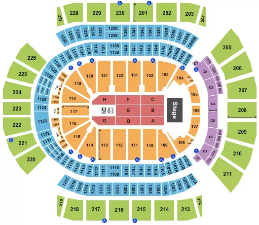 PENTATONIX Seating Map Seating Chart