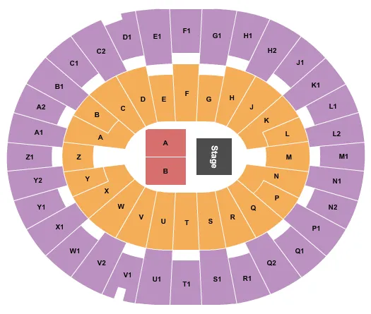 ENDSTAGE Seating Map Seating Chart