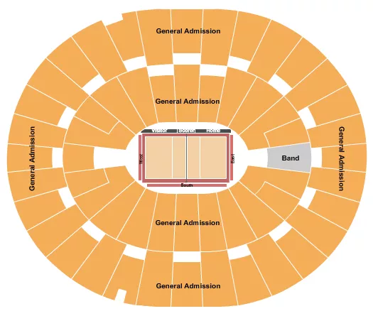 VOLLEYBALL GA Seating Map Seating Chart