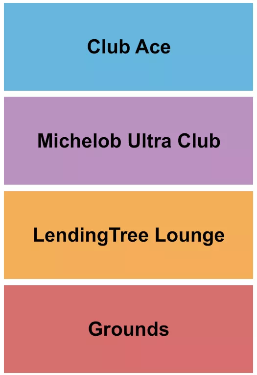 GOLF Seating Map Seating Chart