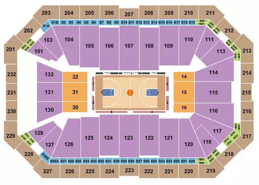BASKETBALL 2 Seating Map Seating Chart
