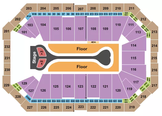 BENSON BOONE Seating Map Seating Chart