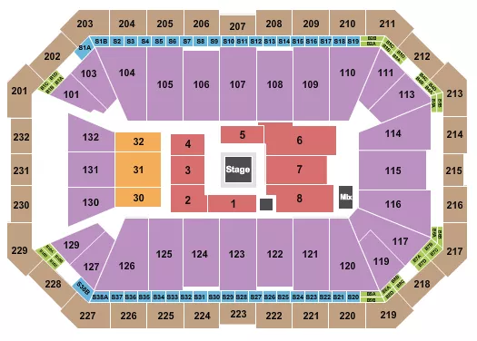 BOXING 2 Seating Map Seating Chart