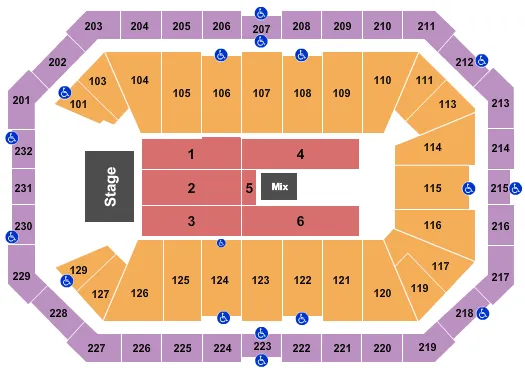 ENDSTAGE 5 Seating Map Seating Chart