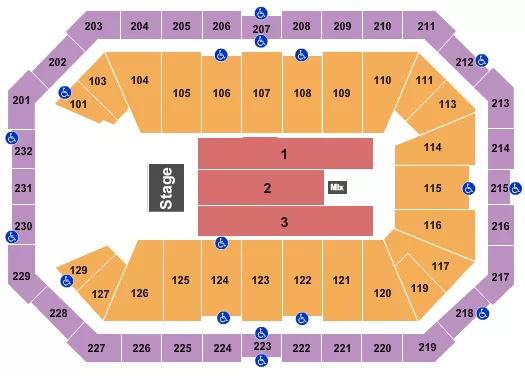 ENDSTAGE 7 Seating Map Seating Chart