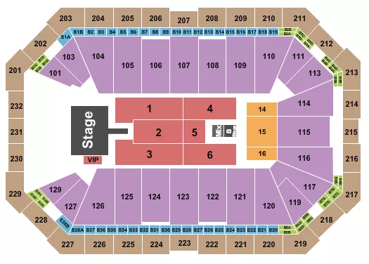 ICE CUBE Seating Map Seating Chart