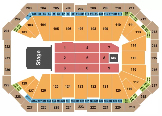 JINGLE BALL Seating Map Seating Chart