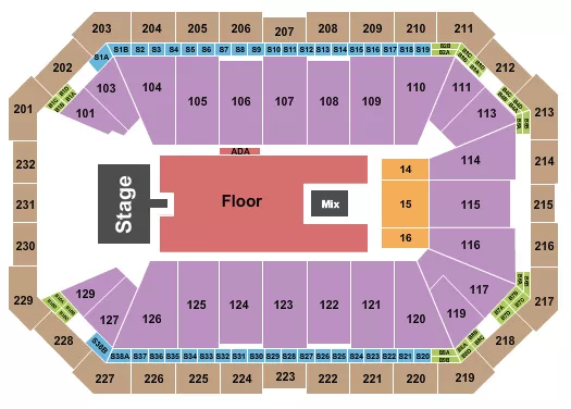 KEN CARSON Seating Map Seating Chart