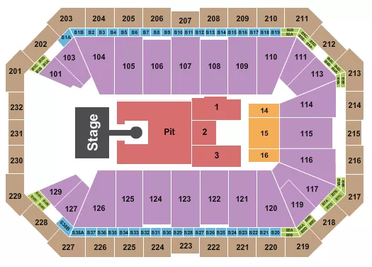 LOUIS TOMLINSON Seating Map Seating Chart