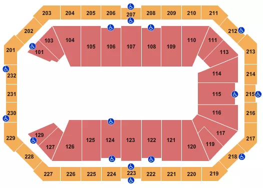MONSTER TRUCKS LIVE Seating Map Seating Chart