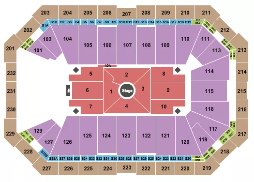 NATE BARGATZE Seating Map Seating Chart