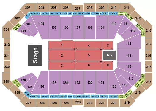 PENTATONIX Seating Map Seating Chart