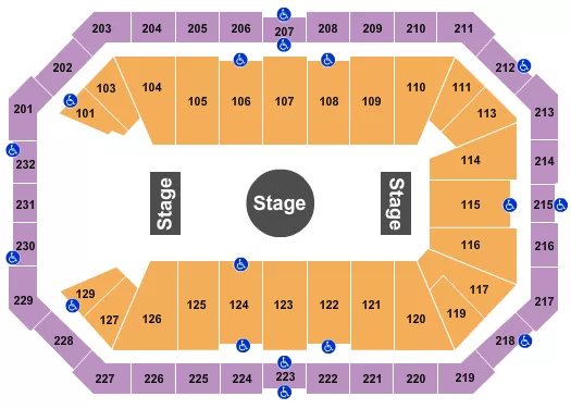 RINGLING BROS CIRCUS Seating Map Seating Chart