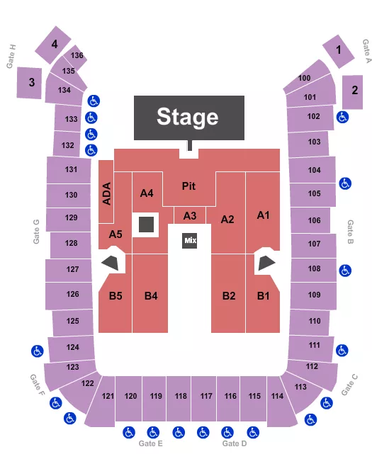 DICKS SPORTING GOODS PARK HOZIER Seating Map Seating Chart