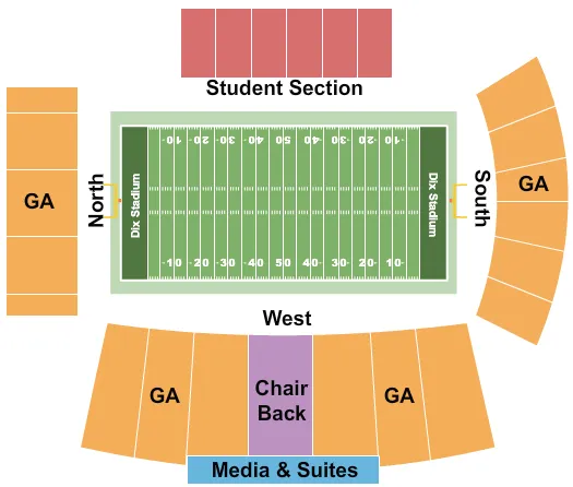 FOOTBALL MAP Seating Map Seating Chart