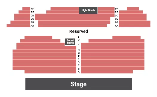 END STAGE Seating Map Seating Chart