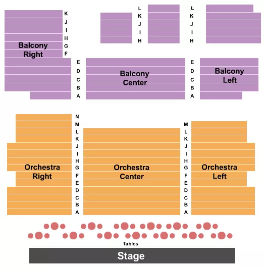ENDSTAGE Seating Map Seating Chart