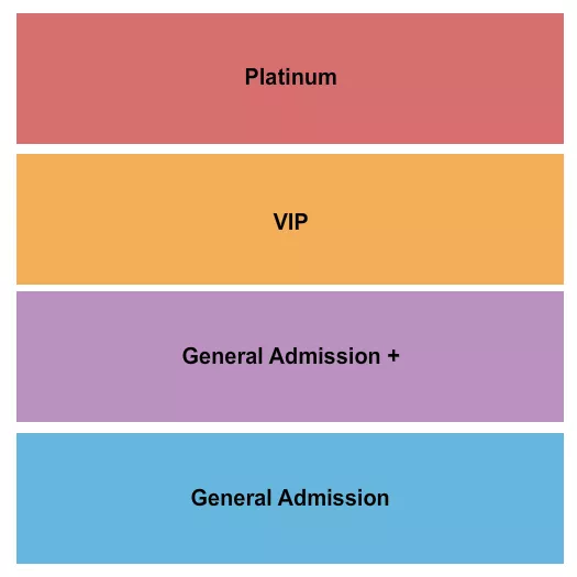 GA GA VIP PLATINUM Seating Map Seating Chart