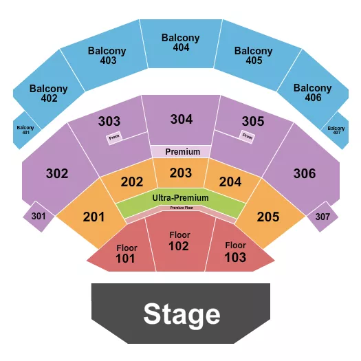 ENDSTAGE 3 Seating Map Seating Chart