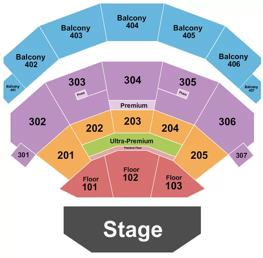 ENDSTAGE 3 Seating Map Seating Chart