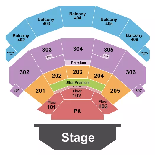 ENDSTAGE GA PIT Seating Map Seating Chart