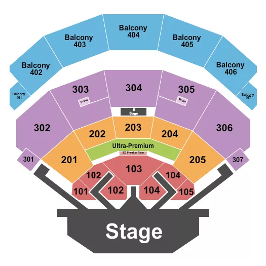 MOTLEY CRUE Seating Map Seating Chart