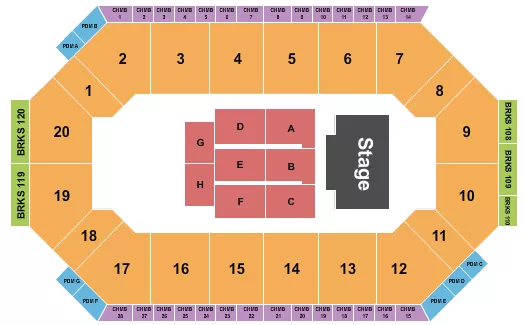 LEES FAMILY FORUM ENDSTAGE 3 Seating Map Seating Chart