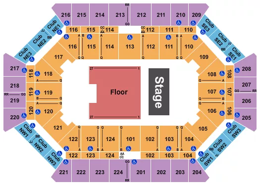DONALD L TUCKER CIVIC CENTER CHICAGO Seating Map Seating Chart