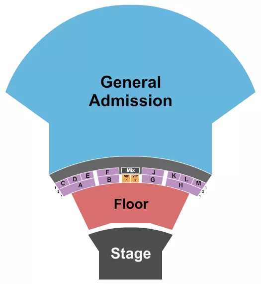 ENDSTAGE Seating Map Seating Chart